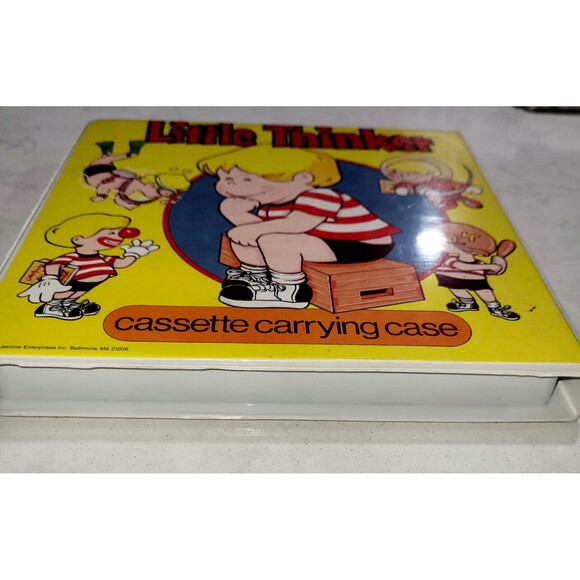 VTG 80s Little Thinker Cassette Tape Carrying Case 1983 Jerome Enterprises EUC - Picture 8 of 9